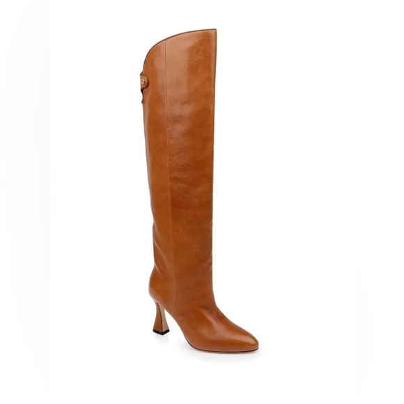 DEE OCLEPPO Ojai Knee High Boot In Cognac Leather Tan Knee-High Women's Boots - Picture 10 of 15
